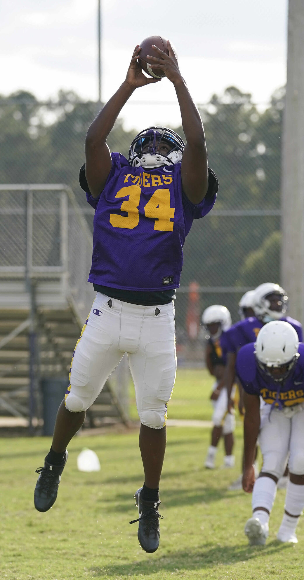 Wilson High School football practice